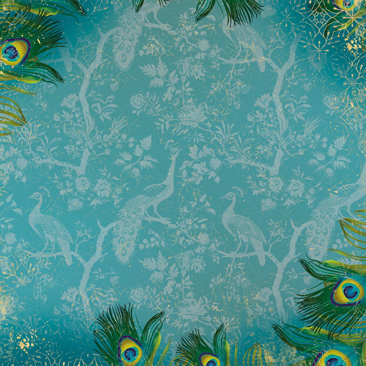 Graceful Plumes Paper Pad 6”x6”