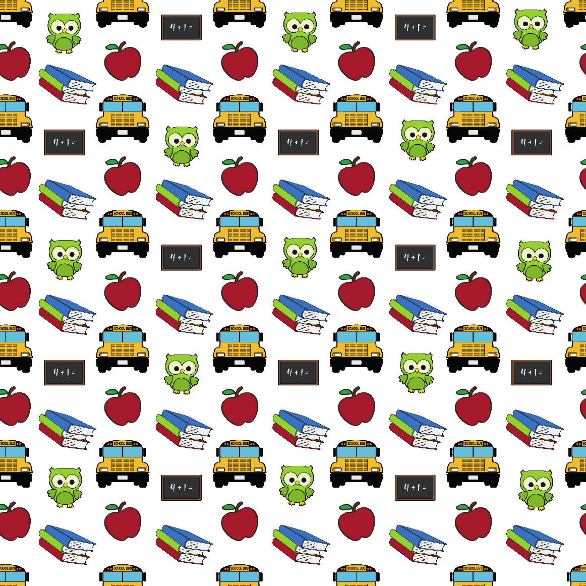 Vinyle thermocollant créatif - Motif chouette de rentrée des classes "Little Bright Owl"