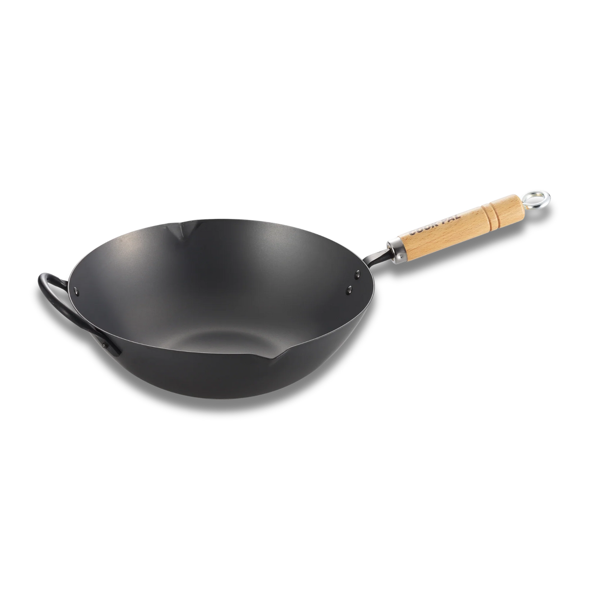 Yoshikawa Cook-Pal REN 36cm Nitrided Carbon Steel Wok