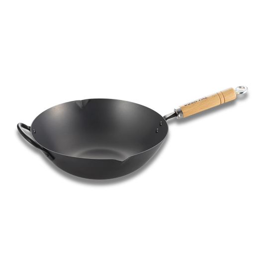 Yoshikawa Cook-Pal REN 36cm Nitrided Carbon Steel Wok