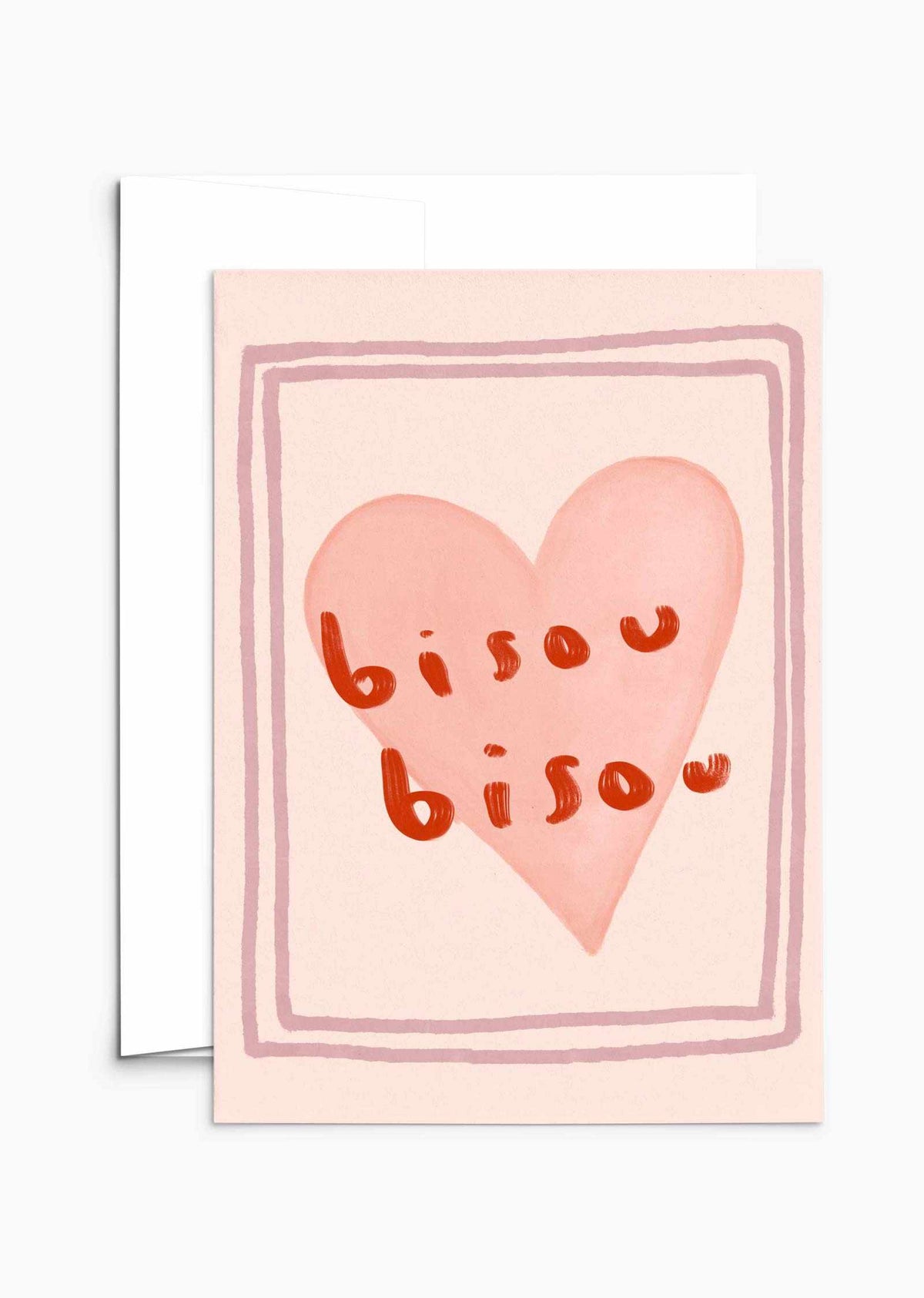 Carte de vœux Bisou Bisou