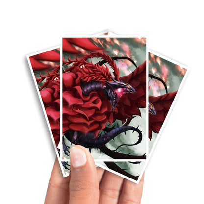 Black Rose Dragon Card Sleeves