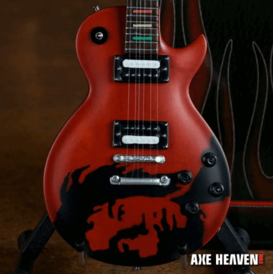 Miniature de guitare Bob Marley signature « One Love » (objet de collection)