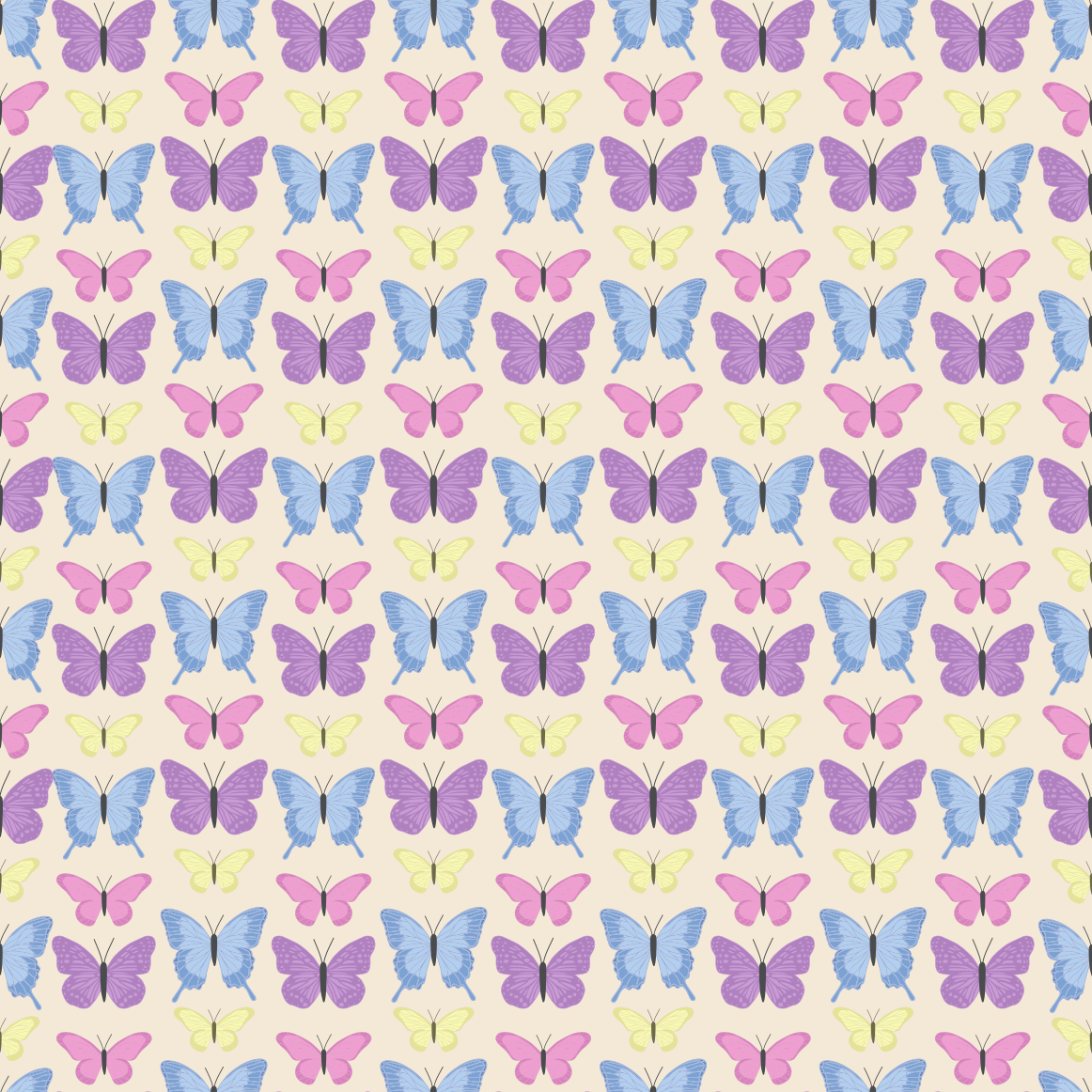 Vinyle thermocollant à motif papillon Bellora