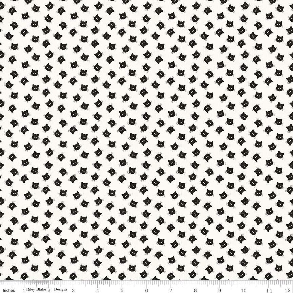 Riley Blake - Costume Maker's Acte II - Boutons Scardy Cat Blanc - C16008-WHITE