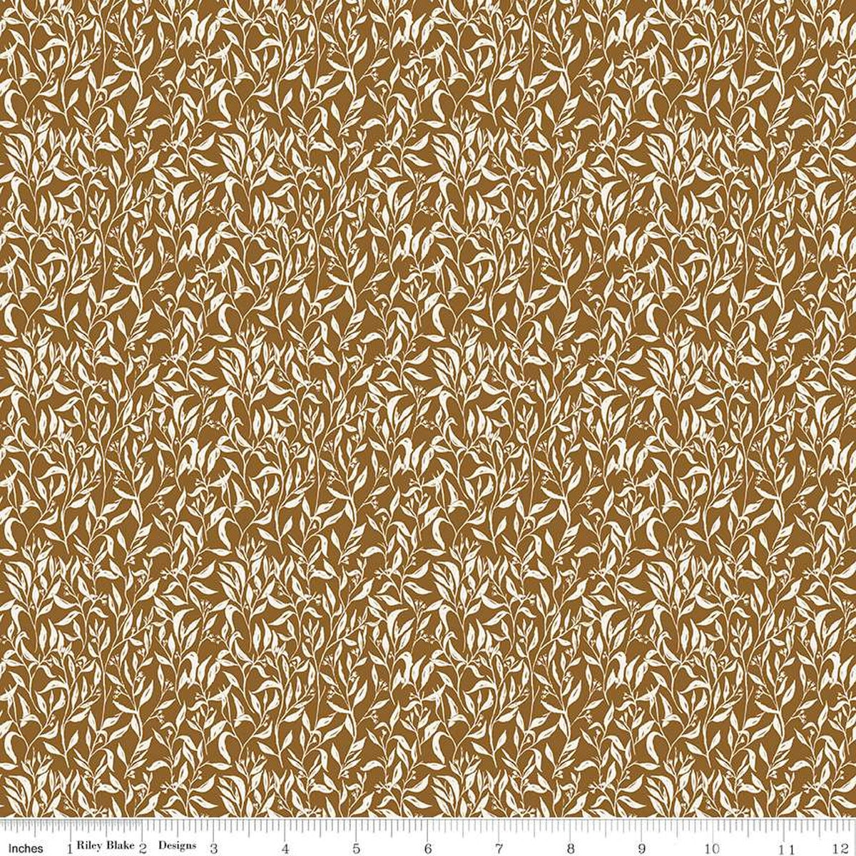 Riley Blake - Let's Wander - Leaflets Brown - C16884-BROWN