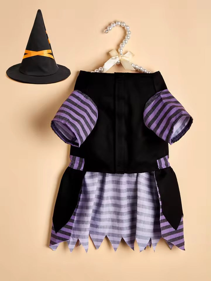 Costume d'Halloween pour chien sorcière | Costume d'Halloween pour chien