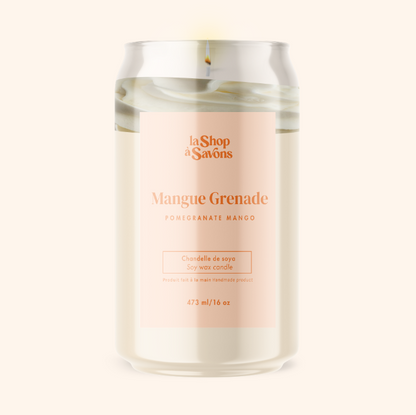 Chandelle de soya 16 oz - Mangue Grenade