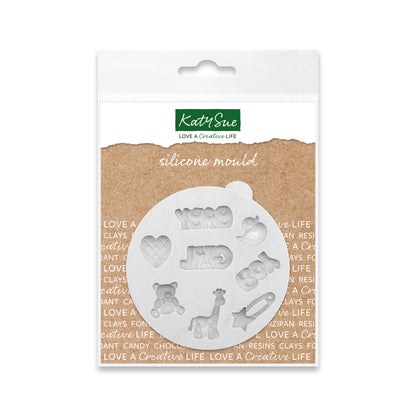 Miniature Baby Words and Extras Silicone Mould