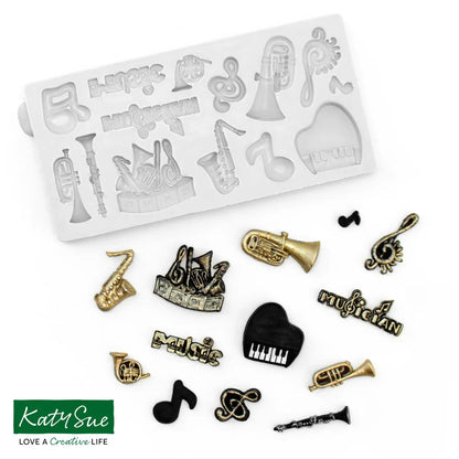 Moule en silicone Ensemble de musique miniature
