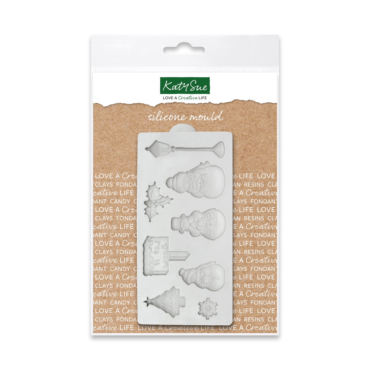 Miniature Let it Snow Silicone Mould