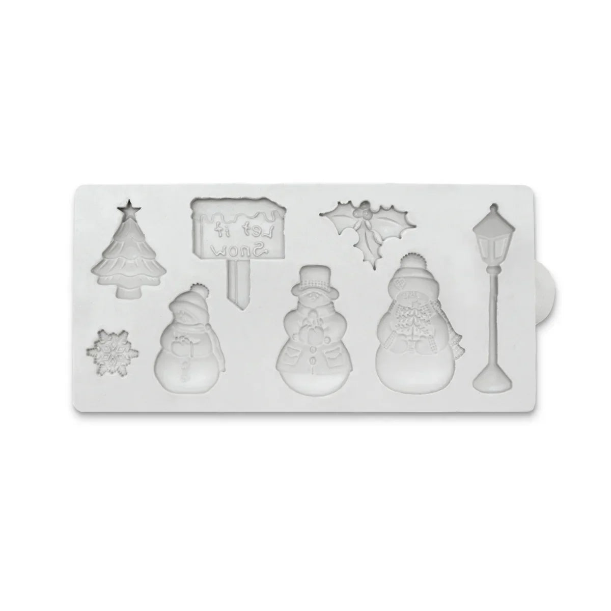 Miniature Let it Snow Silicone Mould