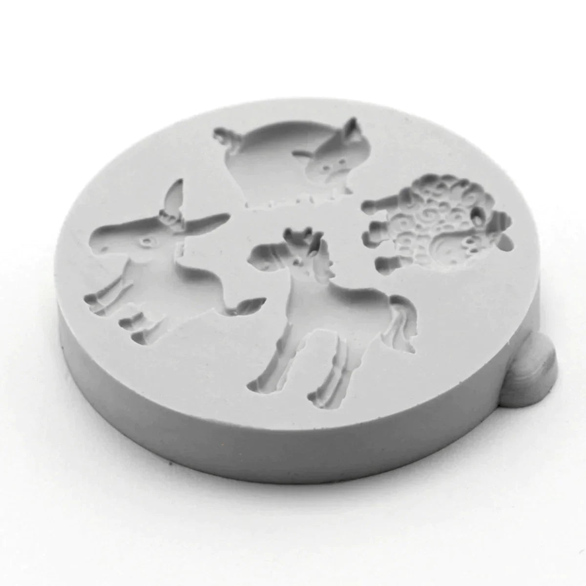 Moule en silicone Animaux de la ferme miniatures