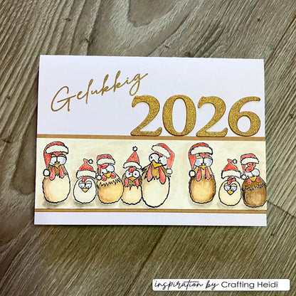 Vaessen Creative • Cutting Dies Numbers & Christmas Wishes 29pcs