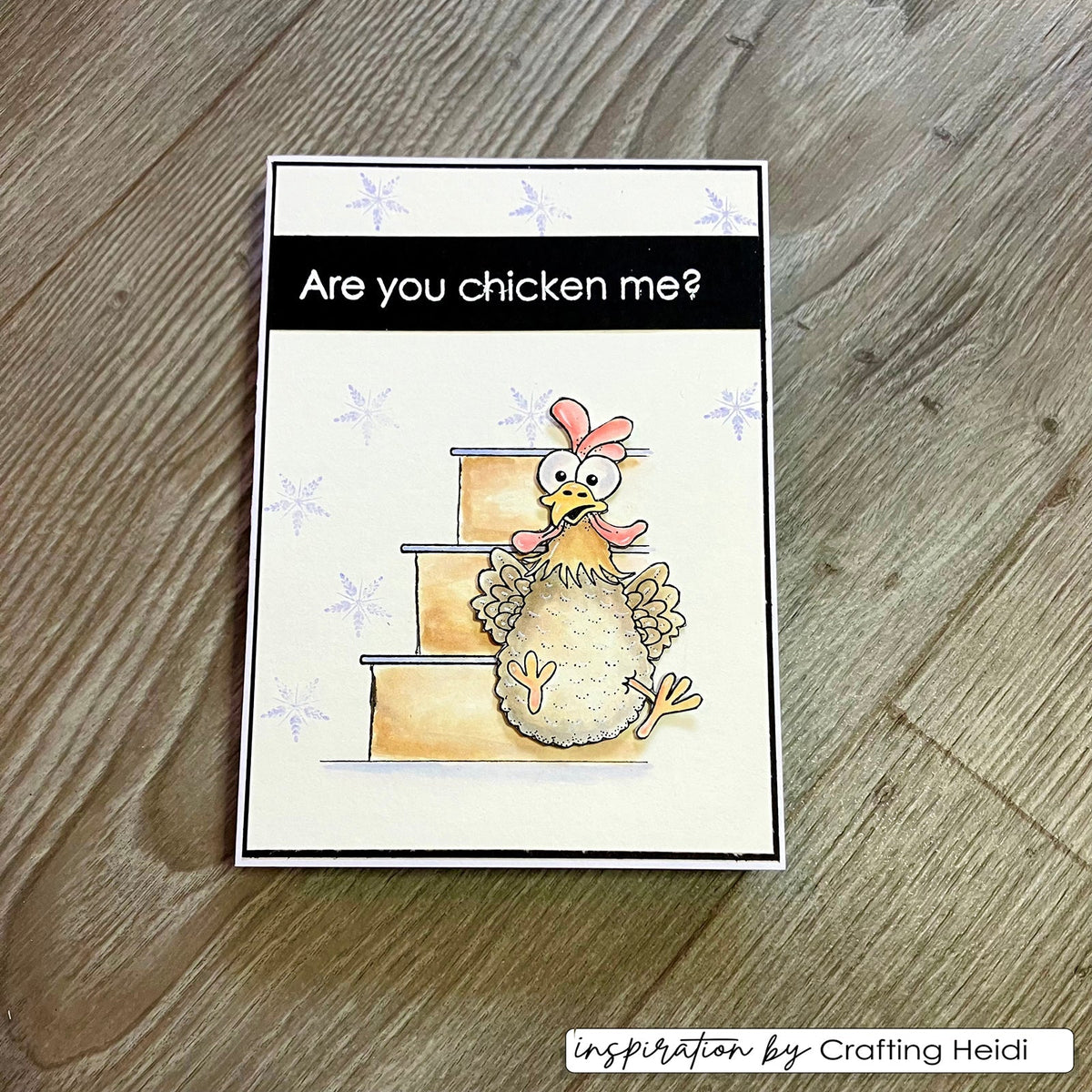 Vaessen Creative • Tampons transparents Poulets de Noël 2 10 pcs