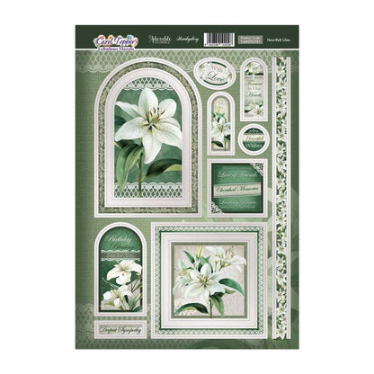 Planche de découpes pour cartes - Lys tendres