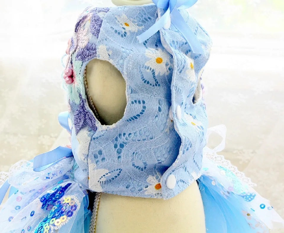 Giselle Atelier Dog Dress | Embroidered Occasion Dog Outfit