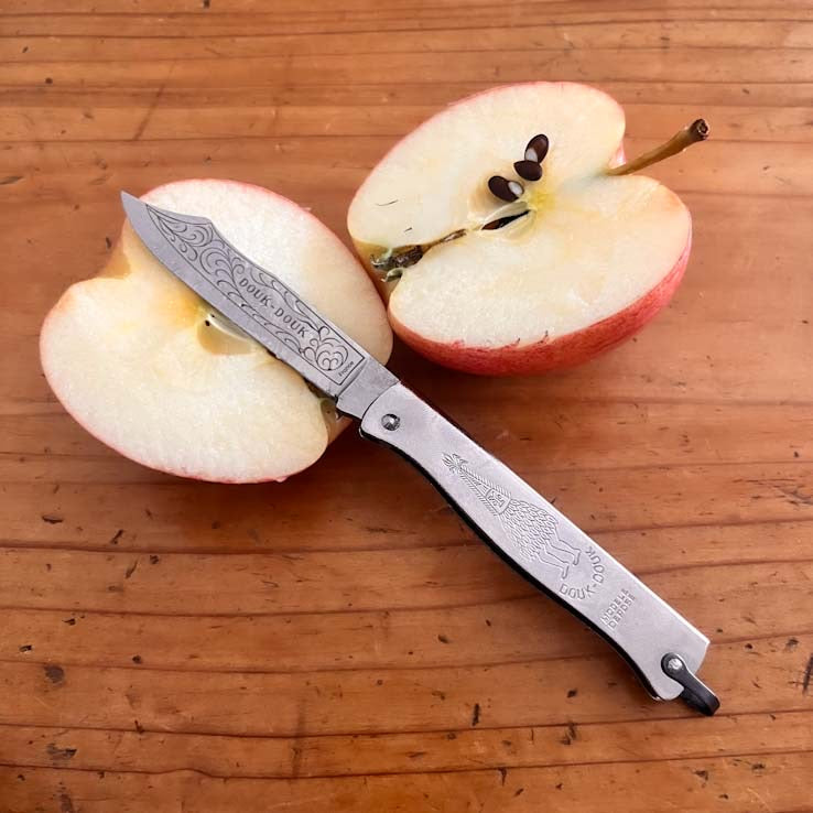 Douk-Douk Original Utility Pocket Knife 160mm, Carbon Steel Blade, Chromed Handle