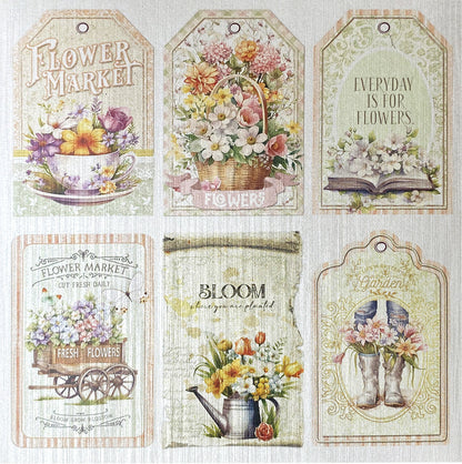 Deluxe Flower Shop Paper Pear 6"x6" 5/Pkg