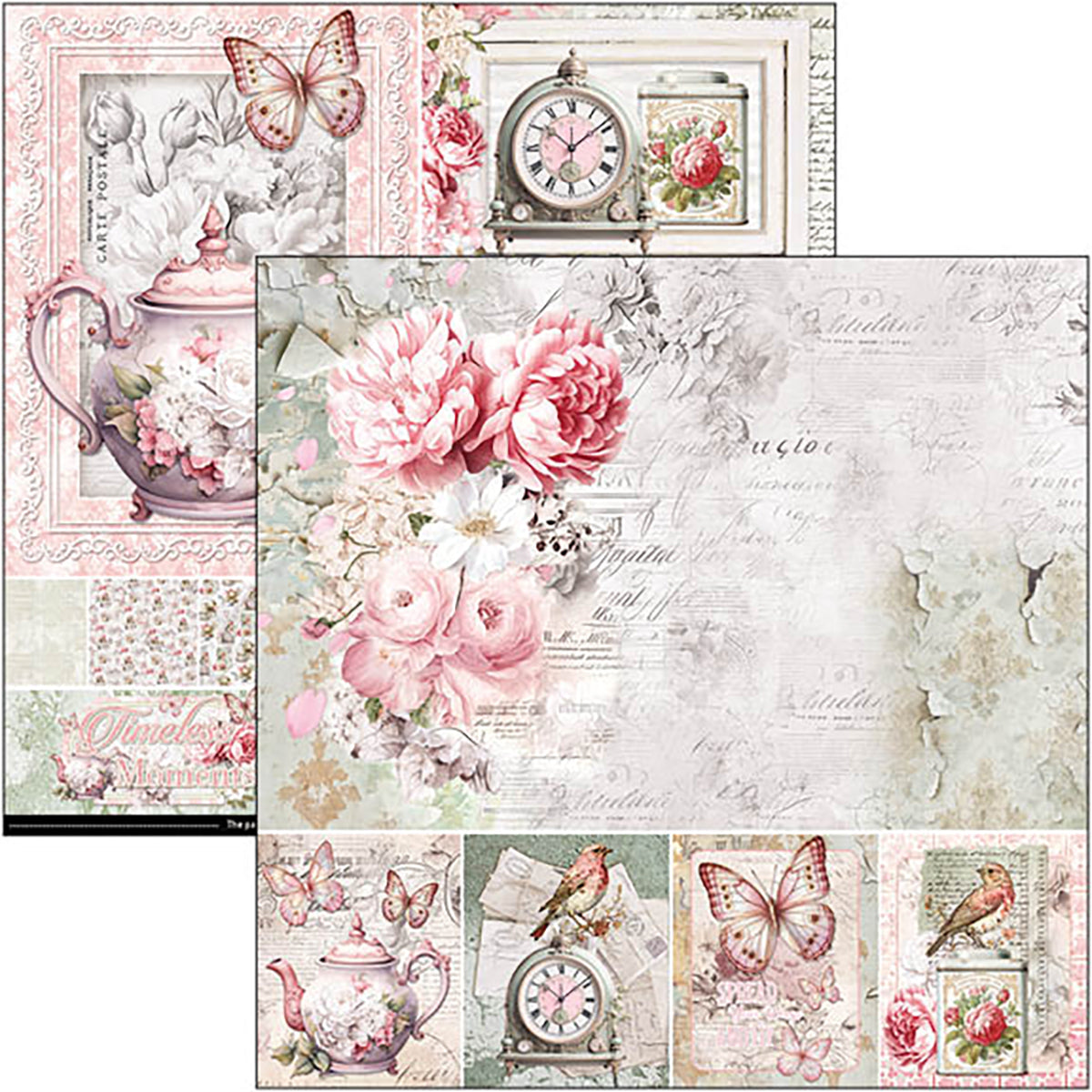 Bloc "Moments intemporels" 20,3 x 20,3 cm 12 feuilles/paquet