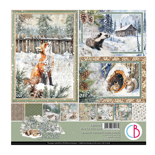 Forest Tales Pad 8"x8" 12/Pkg