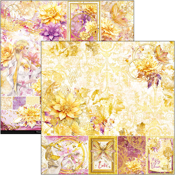 Bloc de papier Ethereal 30,5 x 30,5 cm 12 feuilles/paquet