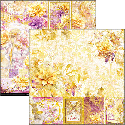 Bloc de papier Ethereal 30,5 x 30,5 cm 12 feuilles/paquet
