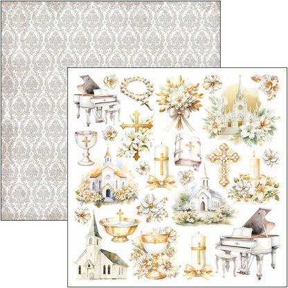 Blessing Day Paper Pad 12"x12" 12/Pkg
