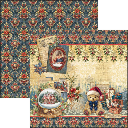 Bloc de papier Boutique de jouets 30,5 x 30,5 cm 12 feuilles/paquet