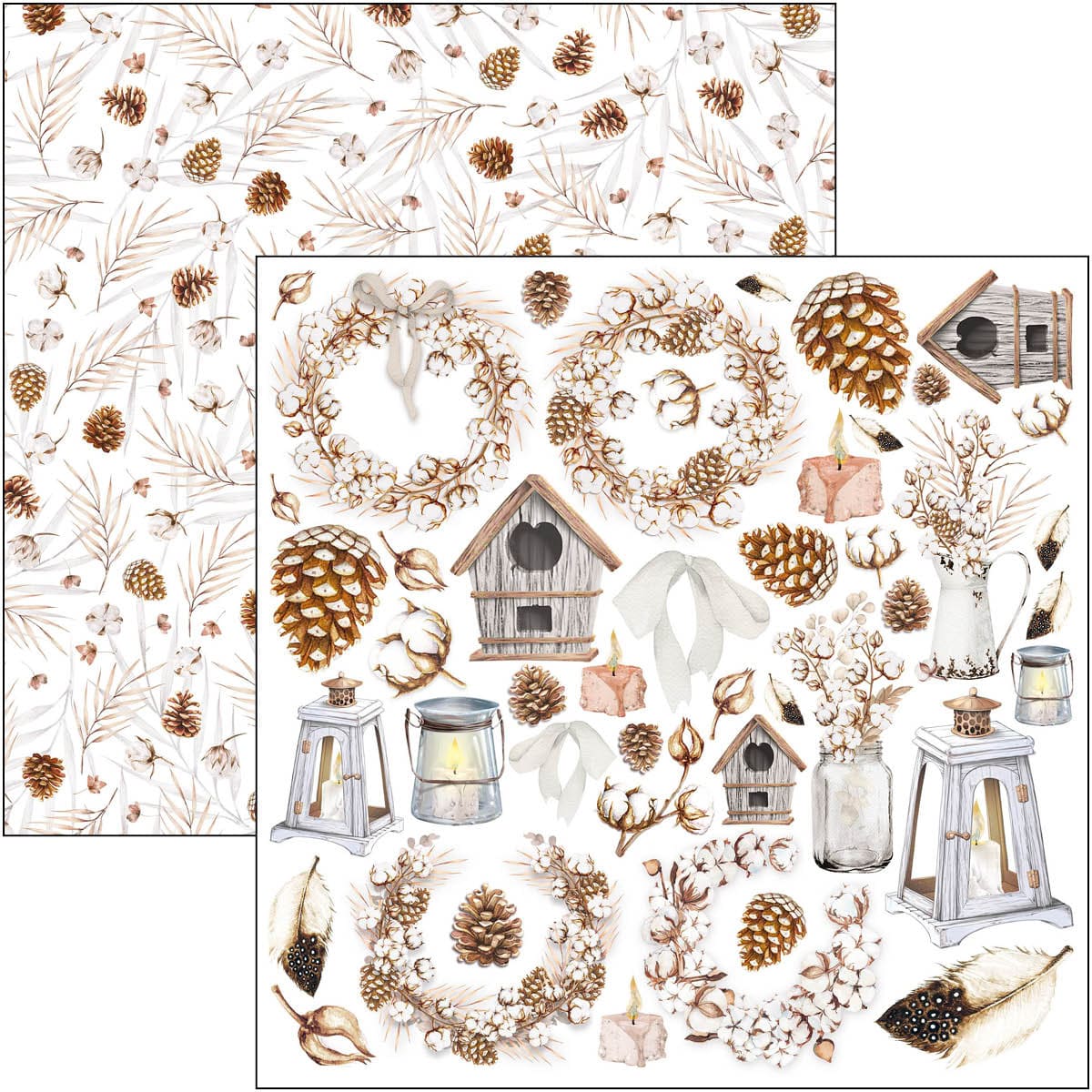 Bloc Cozy Moments 15,2x15,2 cm 24 feuilles/paquet