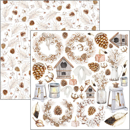Bloc Cozy Moments 15,2x15,2 cm 24 feuilles/paquet