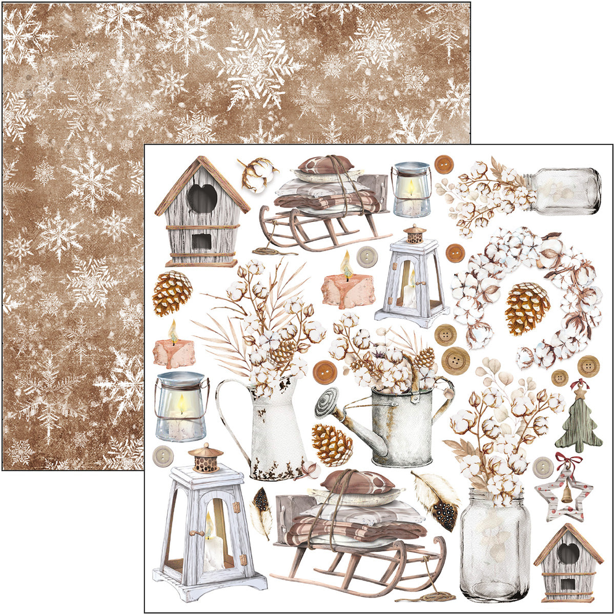 Bloc Cozy Moments 15,2x15,2 cm 24 feuilles/paquet