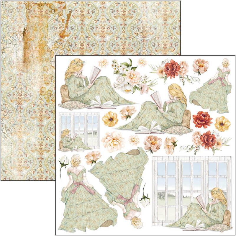 Règne de grâce, bloc de papier 15x15 cm, 24 feuilles, découpe créative