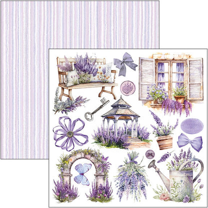 Bloc de papiers décoratifs "Morning In Provence" 15x15cm 24 feuilles/paquet
