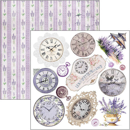 Bloc de papiers décoratifs "Morning In Provence" 15x15cm 24 feuilles/paquet