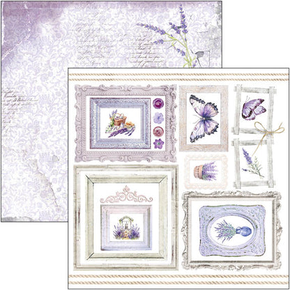 Bloc de papiers décoratifs "Morning In Provence" 15x15cm 24 feuilles/paquet