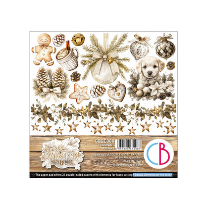 Winter Season Fussy Cut Pad 6"x6" 24/Pkg