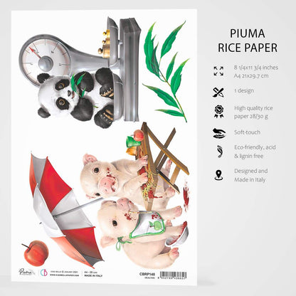 Ciao Bella Feuilles de riz A4 Repas