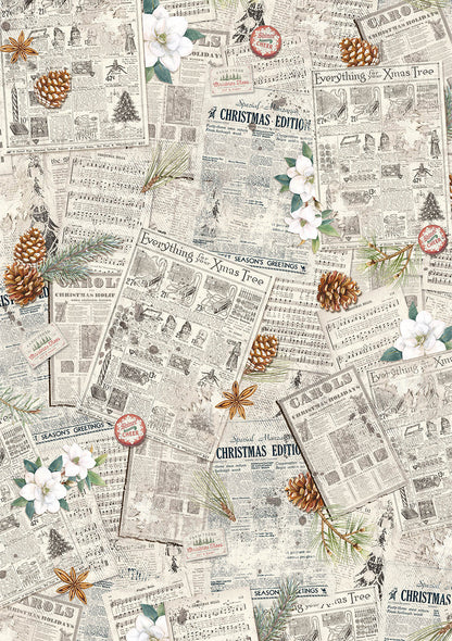 Rice Paper A5 Mixed 8/Pkg Christmas Vibes