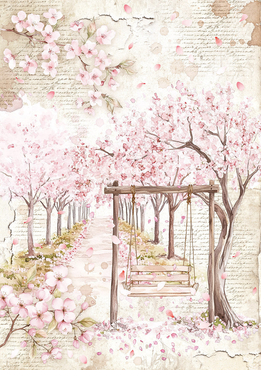 Rice Paper A5 MIXED 8/Pkg Secret Garden