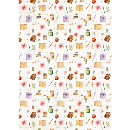 Rice Paper A5 MIXED 8/Pkg Back To School