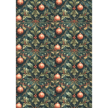 Rice Paper A5 MIXED 8/Pkg Hot Cocoa & Holly