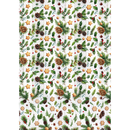 Rice Paper A5 MIXED 8/Pkg Hot Cocoa & Holly
