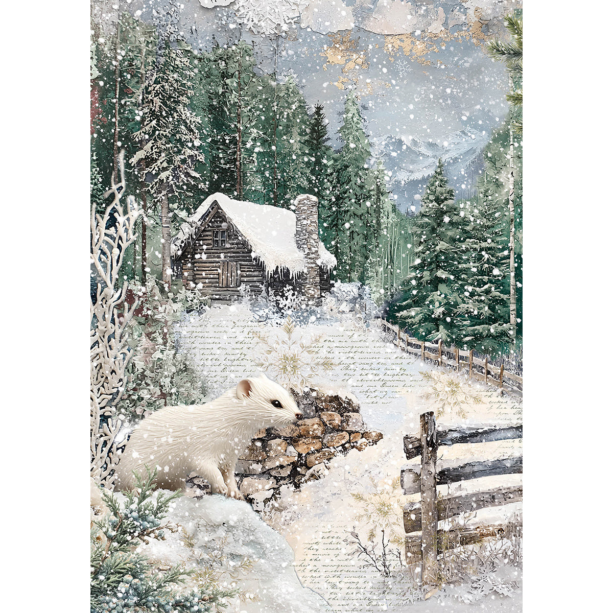 Papier de Riz A5 MIXTE 8/Paquet Contes de la Forêt