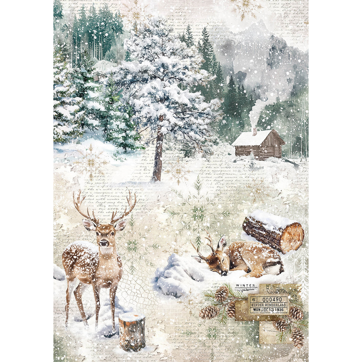 Papier de Riz A5 MIXTE 8/Paquet Contes de la Forêt