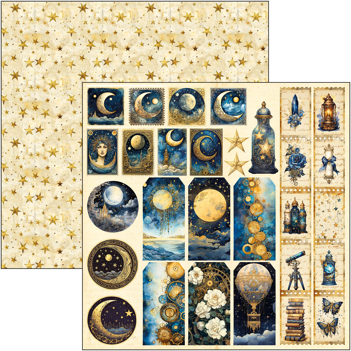 Celestial Patterns Pad 12"x12" 8/Pkg