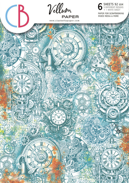 Vellum Coral Reef Paper Patterns A4 6/Pkg