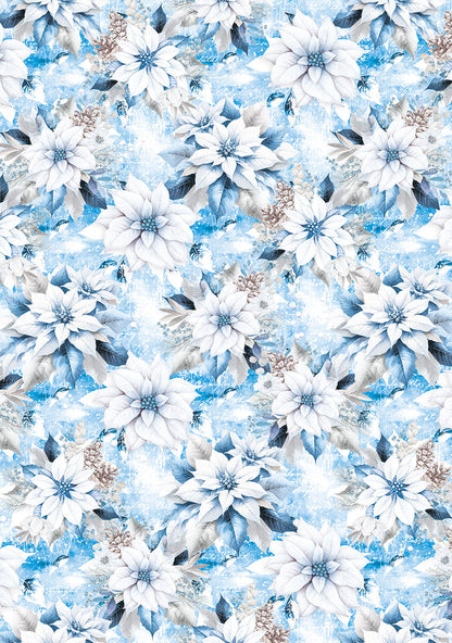 Vellum Elegance of Blue Paper Patterns A4 6/Pkg