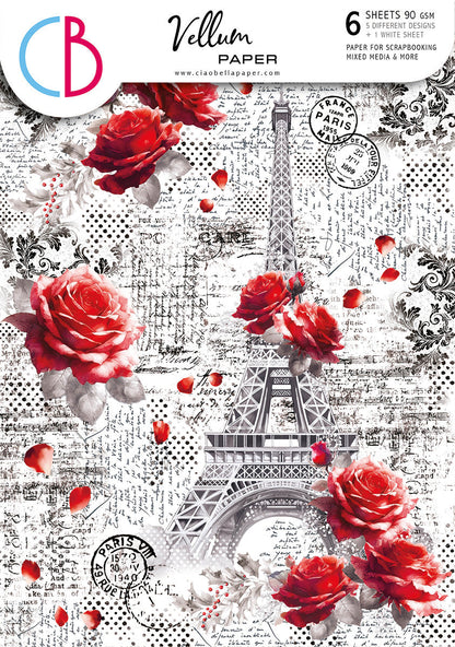 Calque Paris Je t’aime Motifs Papier A4 6/Paq.