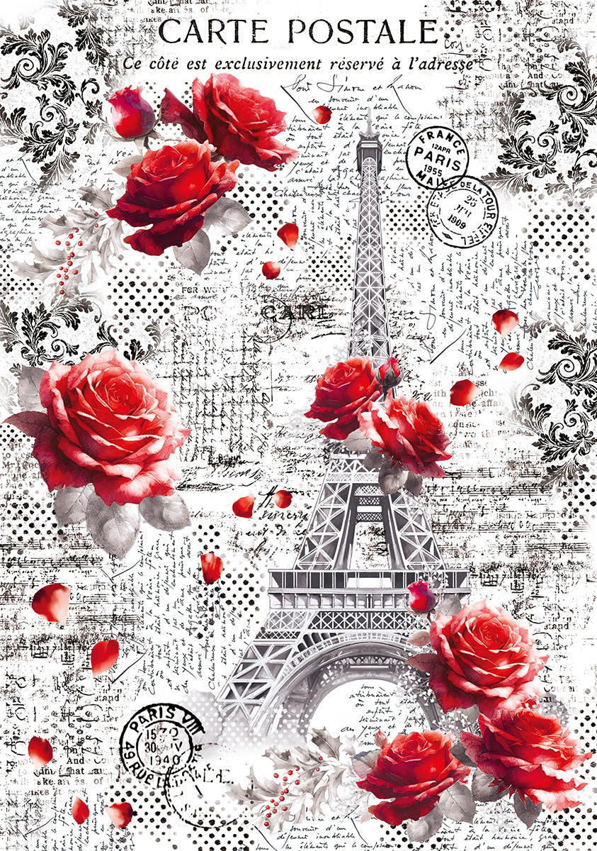 Calque Paris Je t’aime Motifs Papier A4 6/Paq.